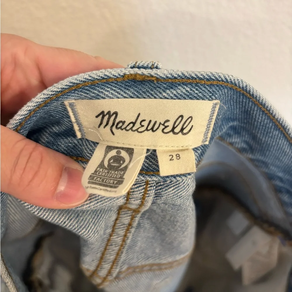MADEWELL Rigid Denim Relaxed Mini Skirt in Northdale Wash